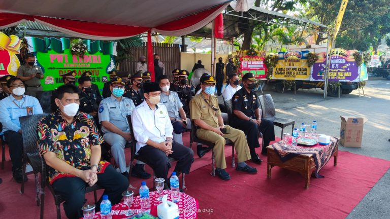 LDII Kabupaten Kediri Hadiri Upacara dan Tasyakuran HUT Bhayangkara Ke-76