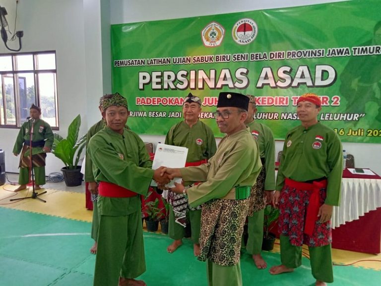 Persinas ASAD Kediri Gelar UKT di Padepokan Al Juhdiyyu